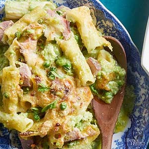 Lemony mac & peas