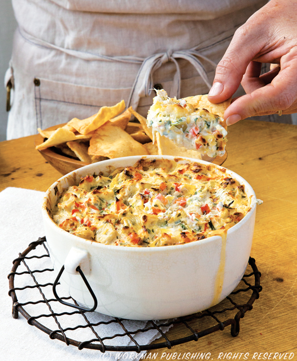 Lemony Parmesan artichoke dip
