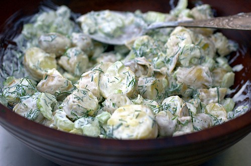 Lemony potato salad