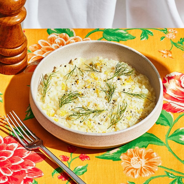 Lemony risotto with fennel and Parmesan [CJ Hauser]