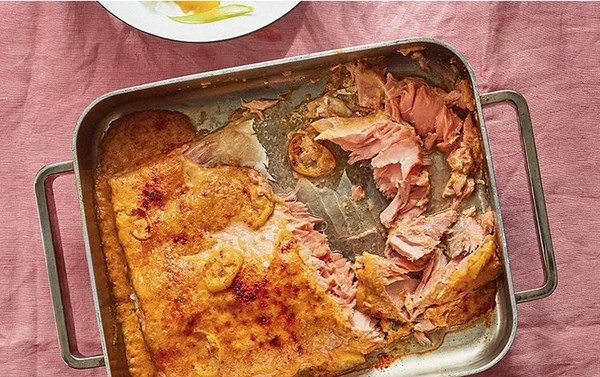 Lemony salmon with fennel and orange salad
