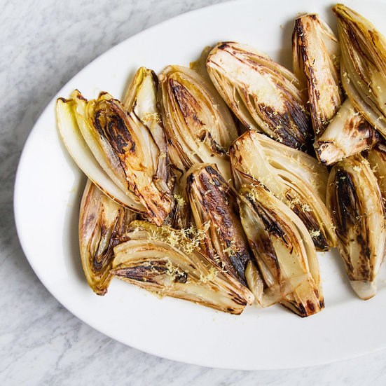 Lemony seared endives