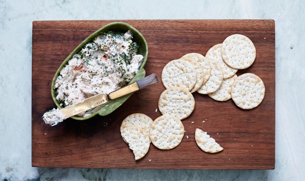 Lemony smoked trout dip