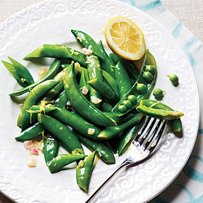 Lemony snap peas