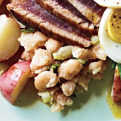 Lemony white bean mash