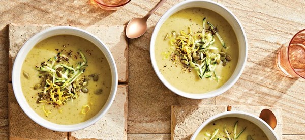Lemony zucchini soup