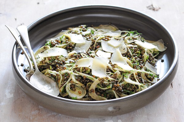 Lentil & fennel salad