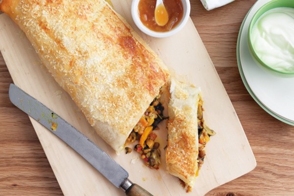 Lentil & spinach en croute