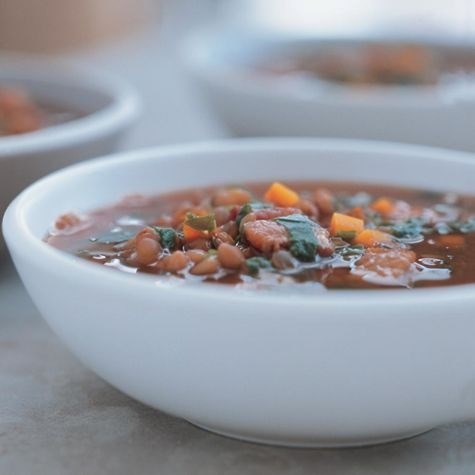 Lentil & spinach soup