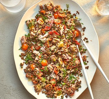 Lentil & tuna salad