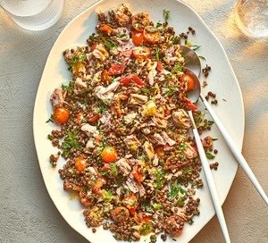 Lentil & tuna salad