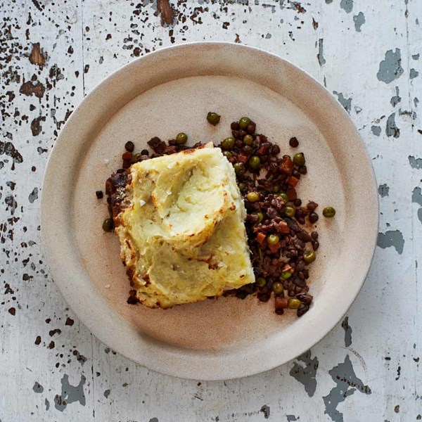 Lentil and celeriac shepherd's pie