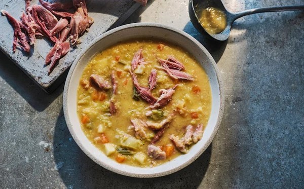 Lentil and ham soup