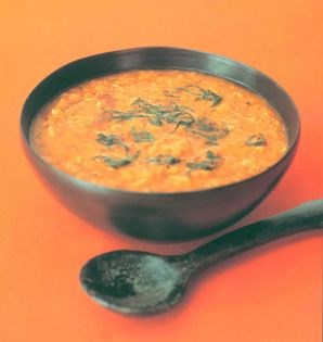 Lentil and mint soup
