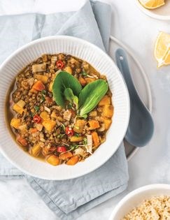 Lentil butternut squash stew