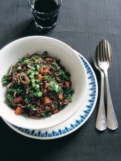 Lentil salad with fresh herbs (Salade de lentilles aux herbes fraîches)