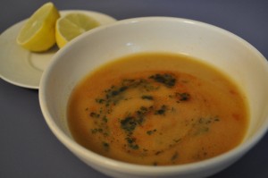 Lentil soup (Shorabit adas)