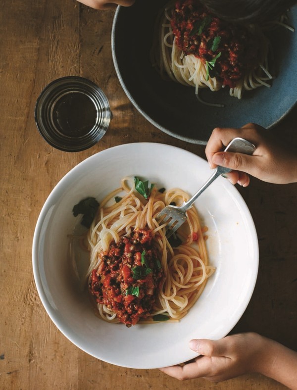 Lentil spaghetti