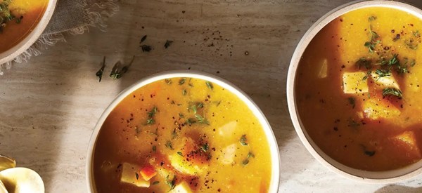 Lentil-squash chowder 