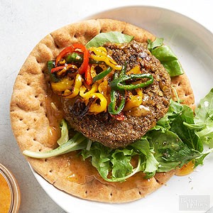 Lentil veggie burgers