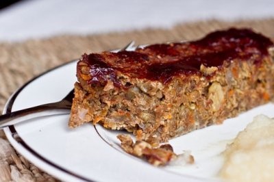 Lentil-walnut loaf