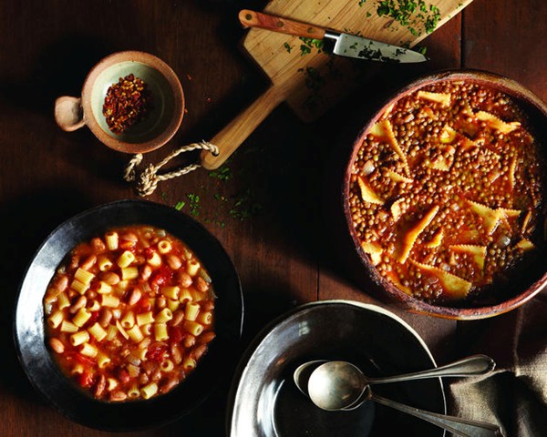Lentils and noodles (Sagne e lenticchie)