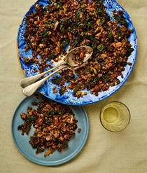 Lentils with cavolo nero and chestnuts