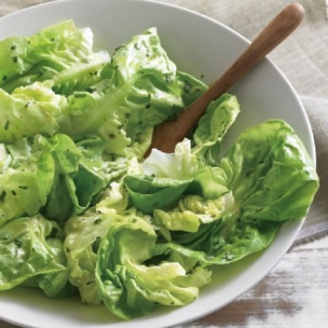Lettuce & herb salad with Dijon vinaigrette 