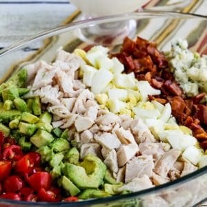 Lettuce-free keto Cobb salad