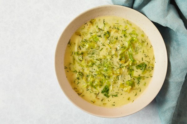 Lettuce soup