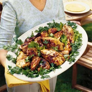 Lexington-style grilled chicken