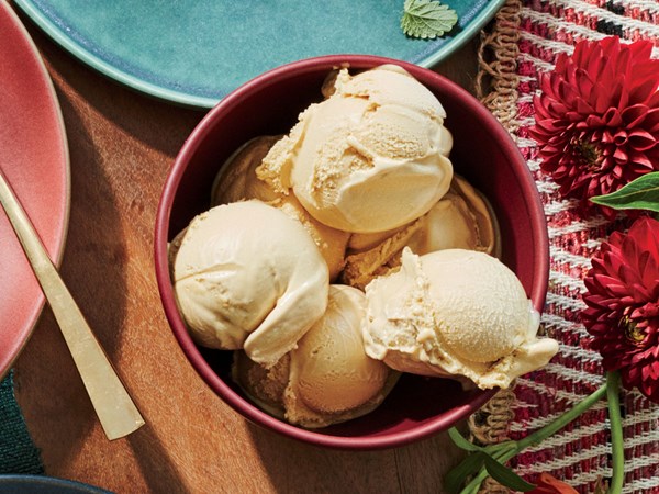 Licorice ice cream