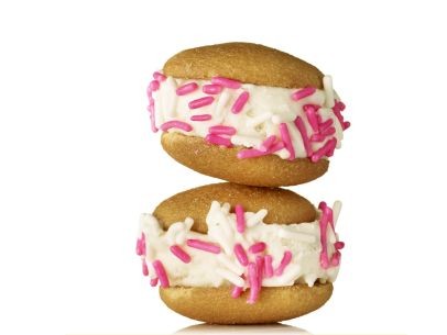 Licorice ice cream sandwiches