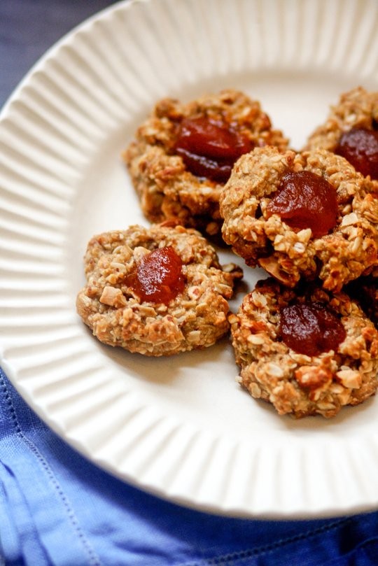 Life-changing vegan thumbprint cookies