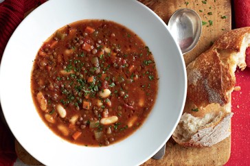 Lifesaving lentil soup