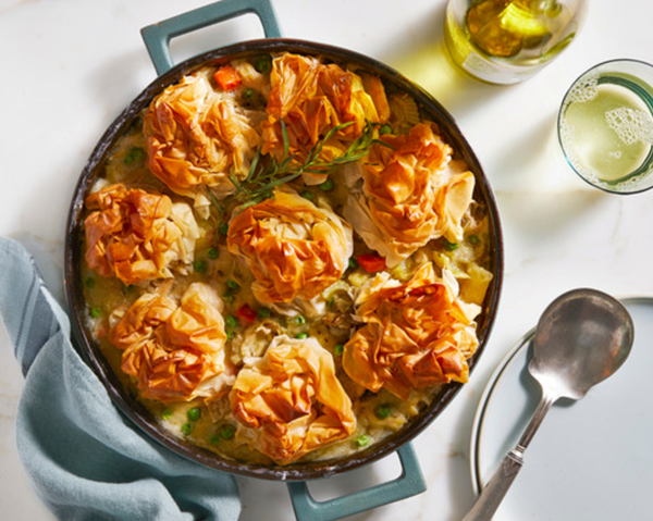 Light & bright chicken potpie