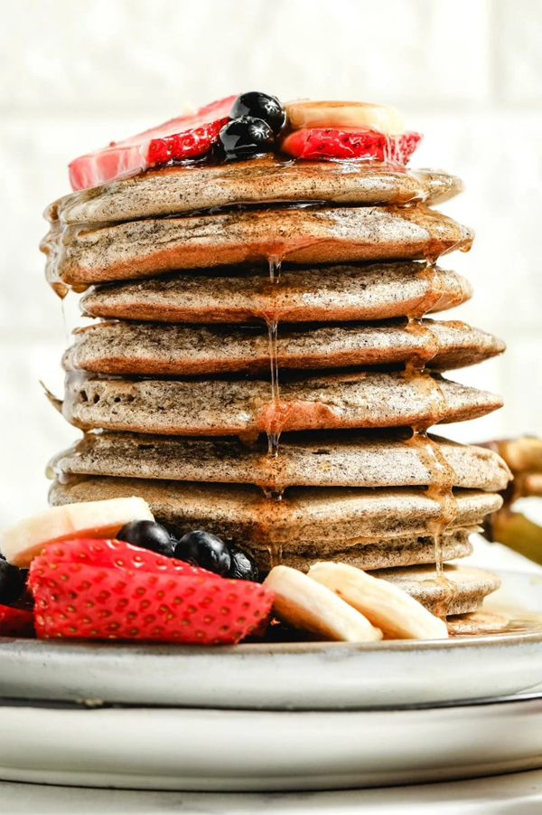 Light and fluffy buckwheat pancakes