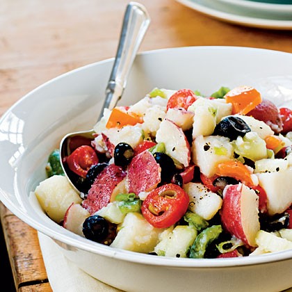 Light and fresh potato salad