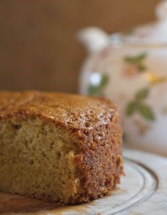 Light and moist candied ginger cake