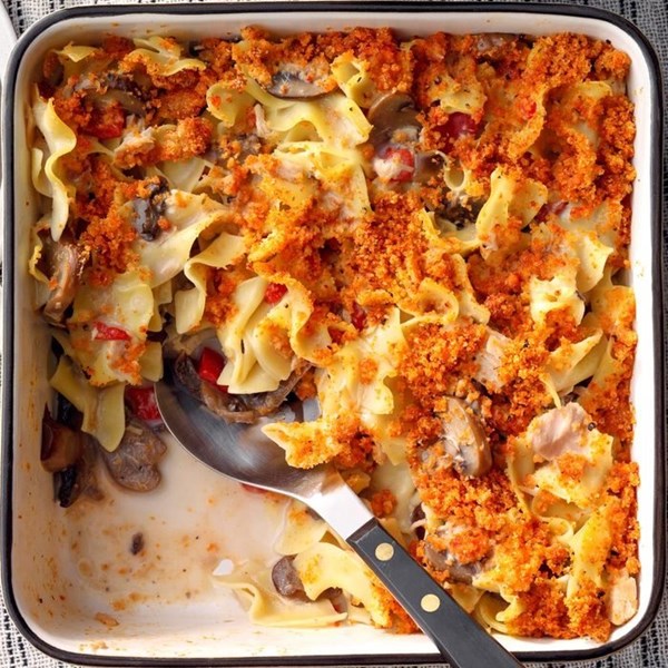 Light-but-hearty tuna casserole