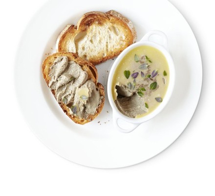 Light chicken liver pâté