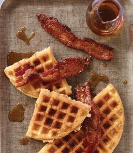 Light, crisp vanilla waffles