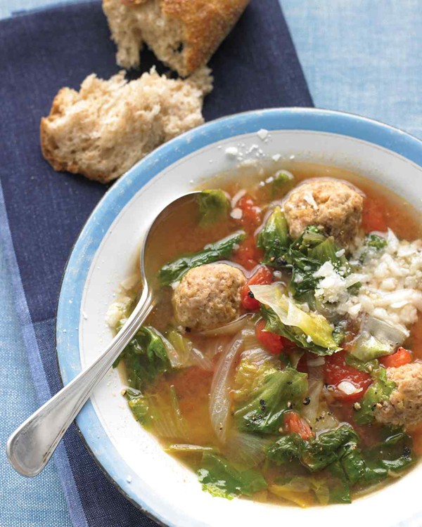 Light Italian wedding soup