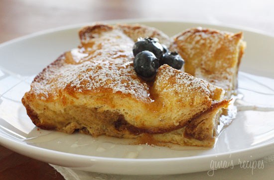 Lightened up crème brûlée French toast