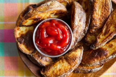 Lightened-up crispy baked fries