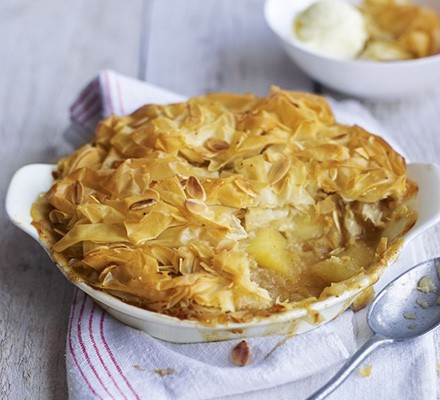 Lighter apple & pear pie