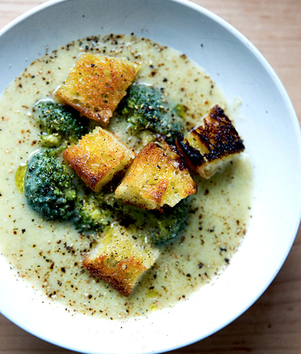 Lighter, better broccoli-cheddar soup