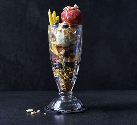 Lighter breakfast knickerbocker glory