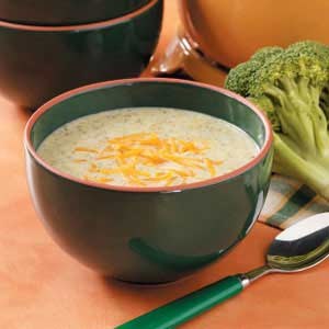 Lighter broccoli cheese soup