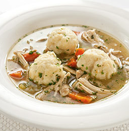 Lighter chicken and dumplings